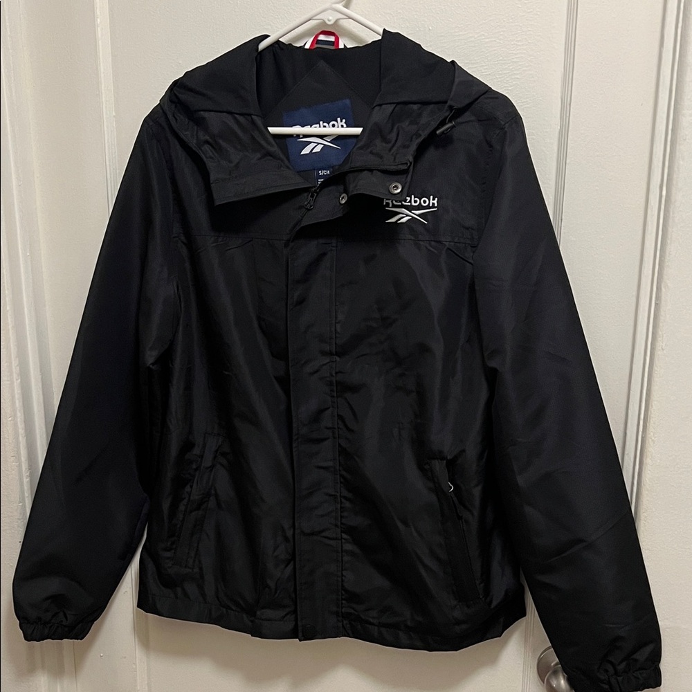 Reebok Black Windbreaker Jacket